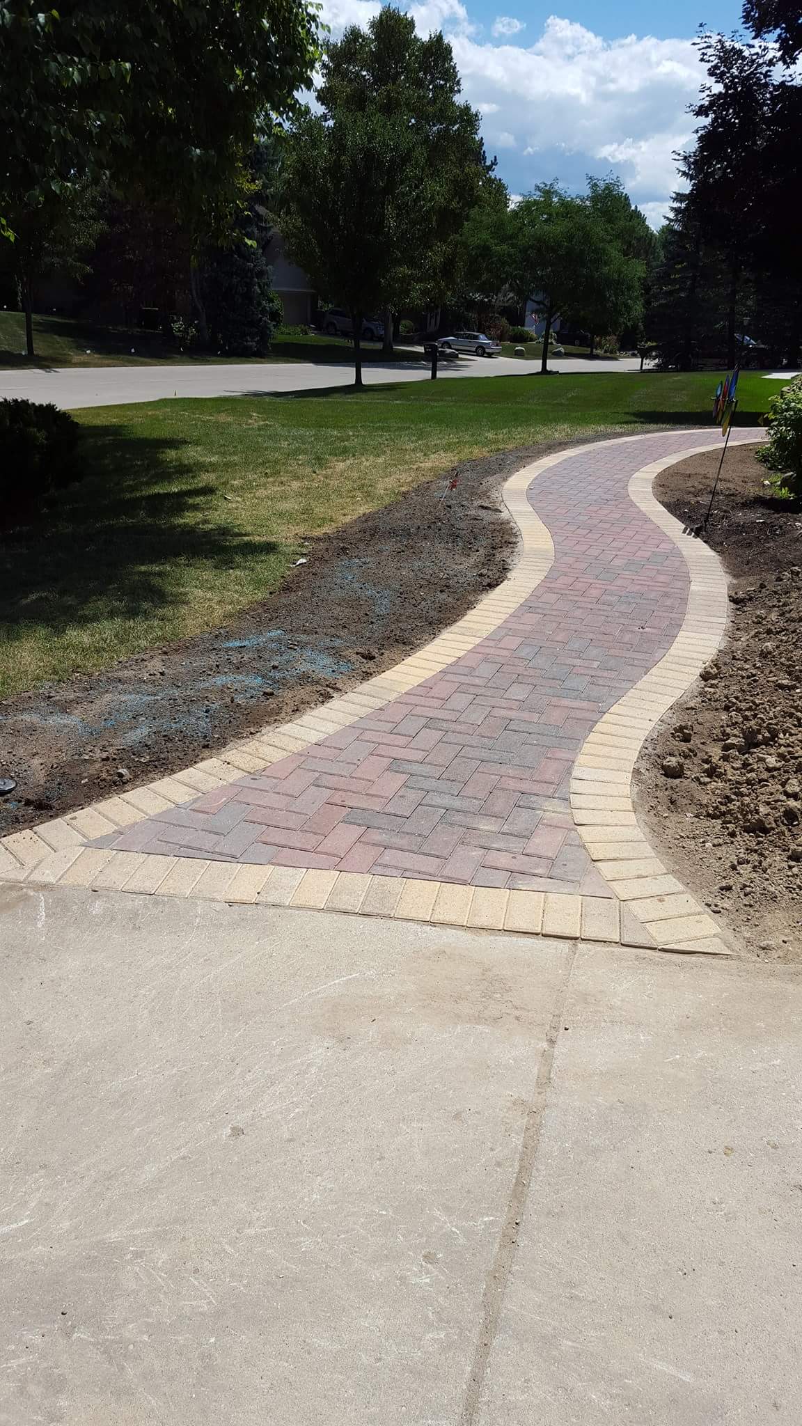 Exquisite Brick Paver Walkway Installation in Plymouth, MI 